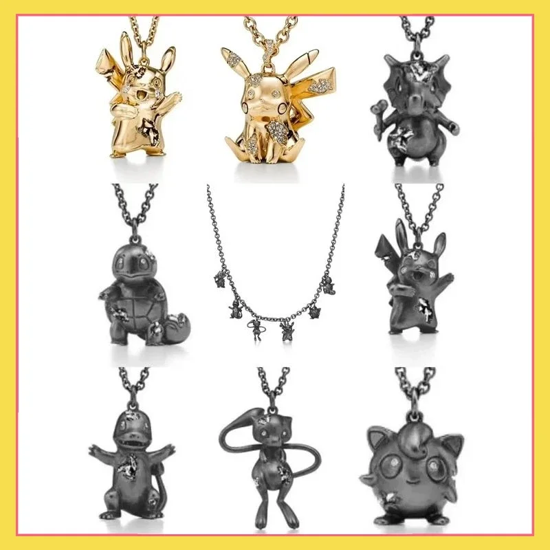 

Anime Pokemon Pikachu Fire Dragon Dream Pendant Elf Pok é mon Capsule Series Necklace Caracalla Fat Ding Sweater Chain