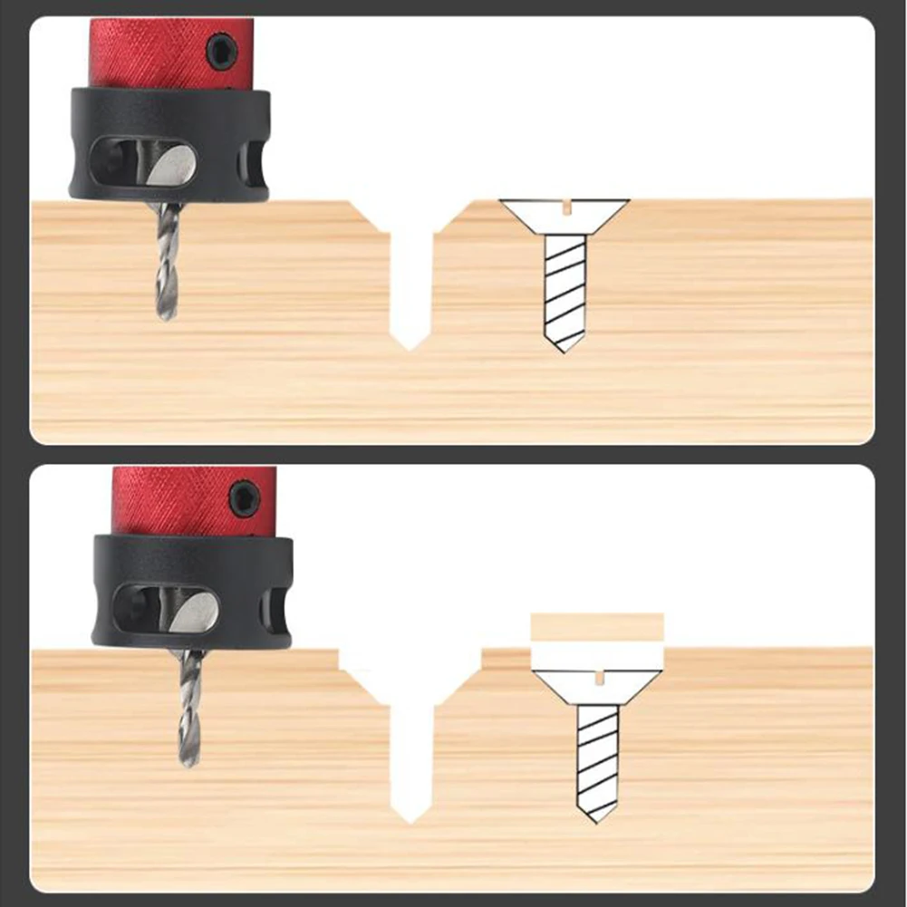 

Chamfering Tool Bidirectional Drill Bit Center Drill Sizes Compatible With Drills Integrated Chamfer Depth Adjustment