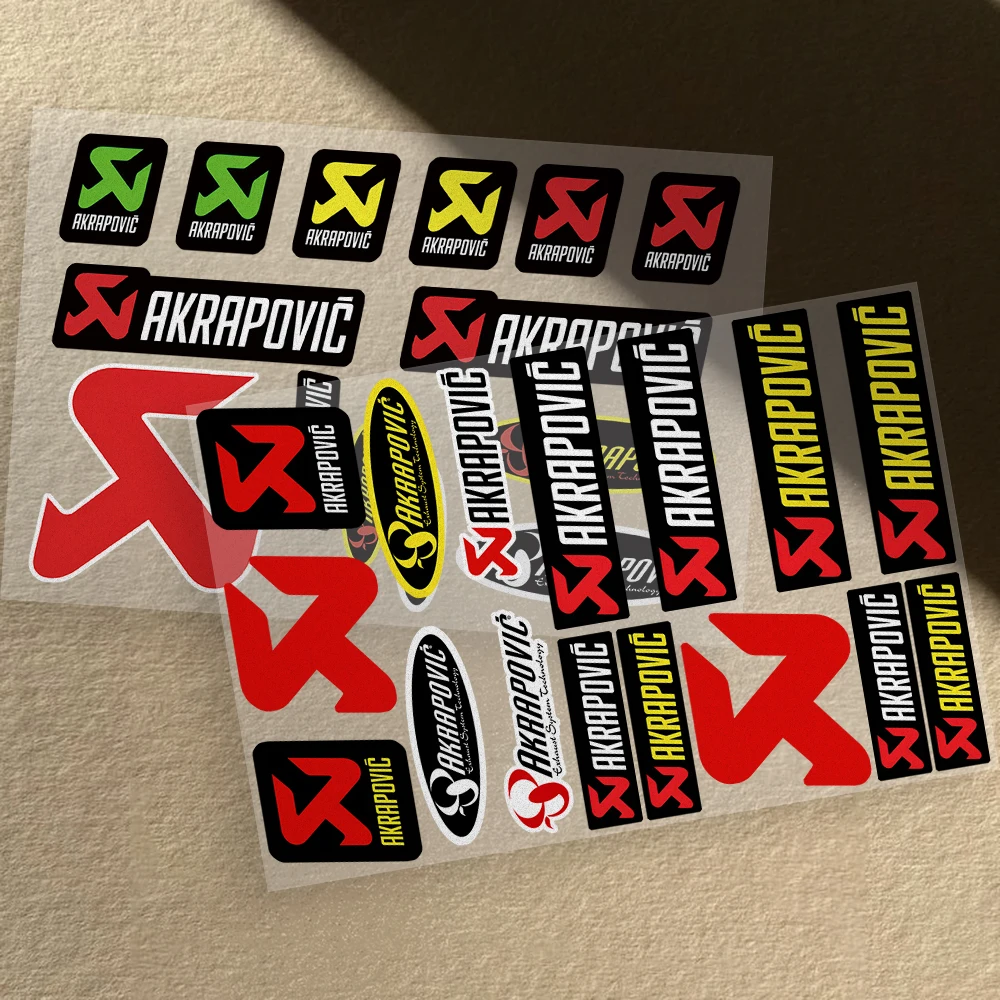 

1PC Bike Motorcycle Car Locomotive Reflective Laser Sticker Styling Vinyl Decal Stickers Decoration FOR A-AKRAPOVIC