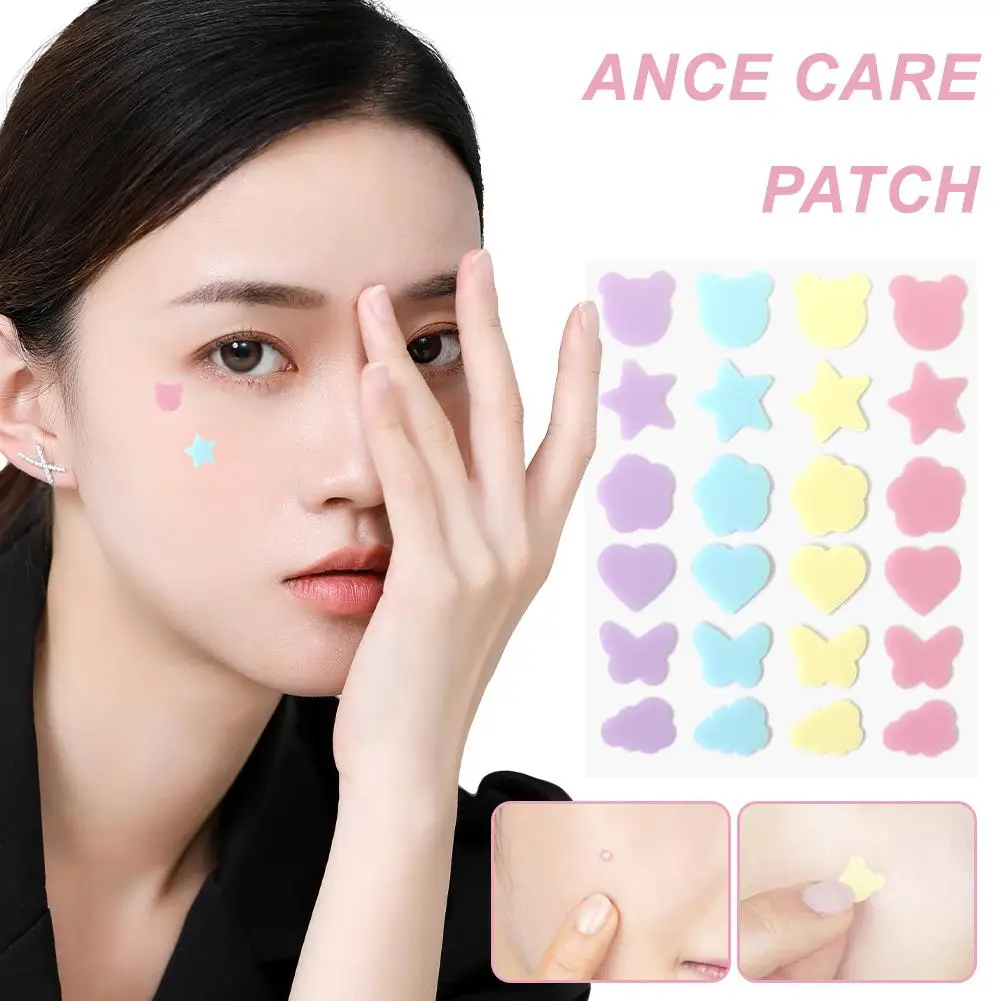 24PCS/set Pimple Patch Acne Colorful Invisible Acne Removal Skin Care Stickers Concealer Face Spot Beauty Makeup