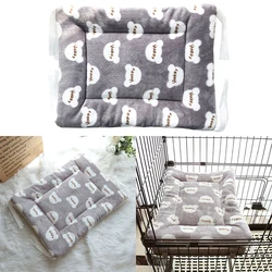 Soft Dog Bed Flannel Thickened Pet Sleeping Blanket Bed For Puppy Dog Cat Sofa Cushion Kennel Mat Winter Warm Pets Mat Cover