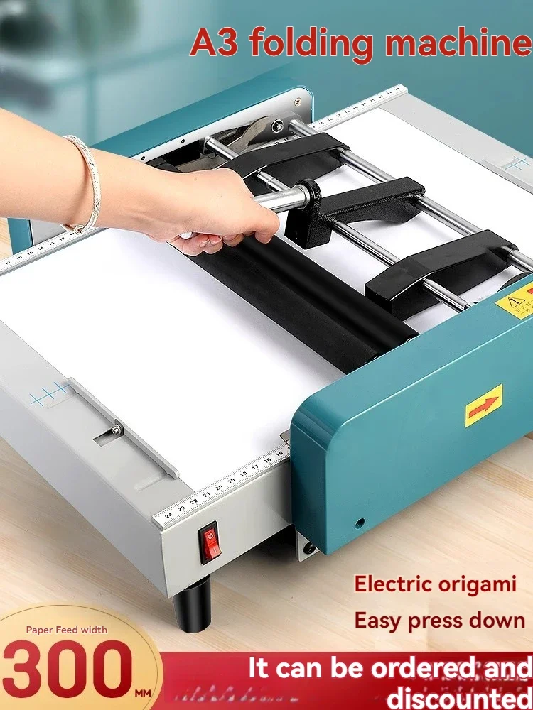 

Upgraded version of the saddle stitch A3 folding machine fully automatic folding machine folding machine stapler book advertisin