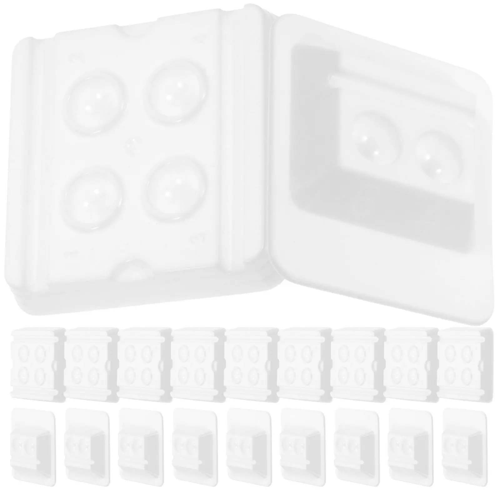 

20Pcs Dental Dappen Dish Multi Grids Nonstick Disposable Mixing Bowl for Plaster Impression Materials Lightweight Compact