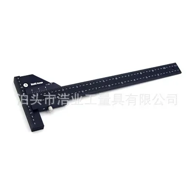 

Black T-shaped Marking Ruler Woodworking Marking Tool T-shaped Marking Caliper