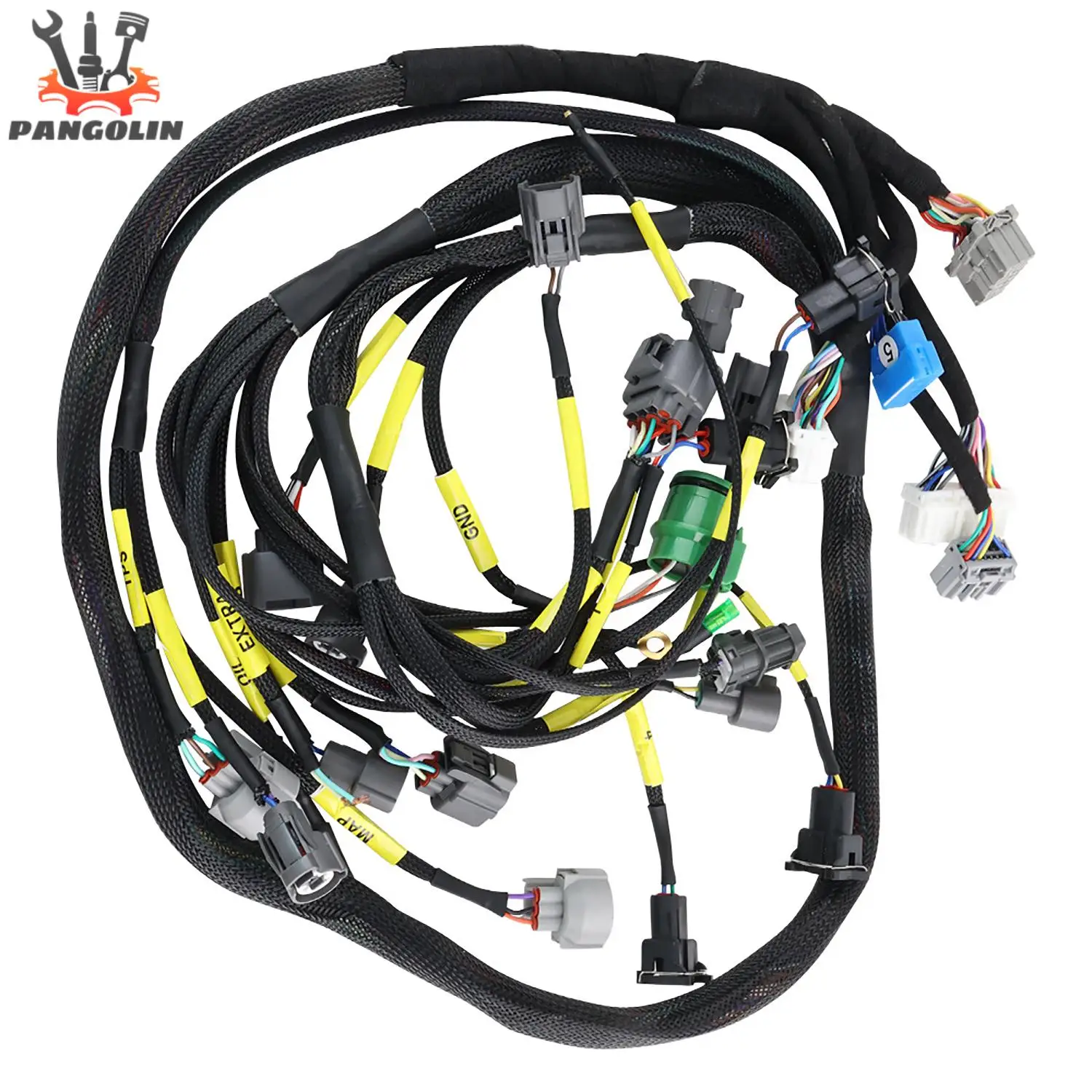 1pcs Car Engine Harness CNCHOBD11 CNCH-OBD1-1 OBD1 for 1992-1995 Honda Civic Integra B16 B18 D16 Budget D/B-series Tucked