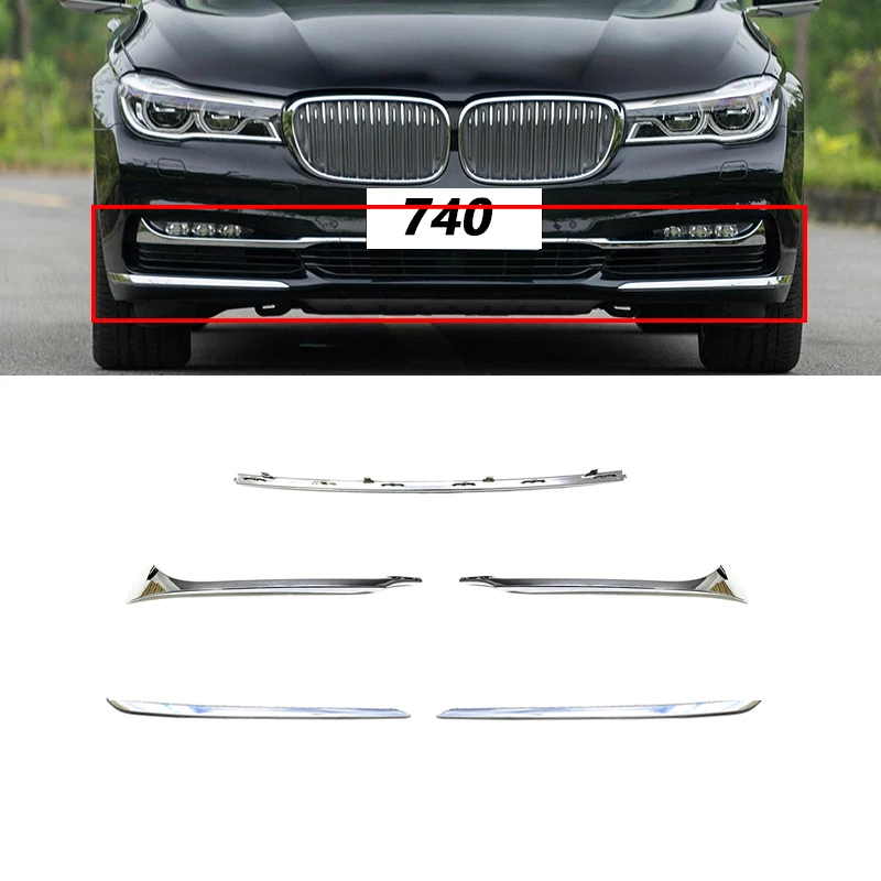 Front Bumper Foglight Grille Impact Upper/ Lower Trim for BMW 7 G11 G12 730i 740i 750i 760li 2016-2018