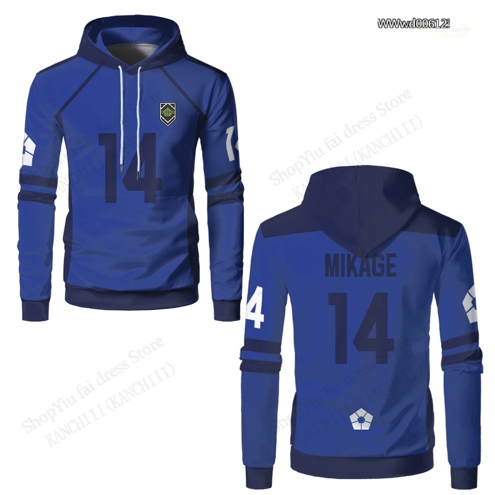 Sudaderas con capucha con estampado 3d de Anime Blue Lock para hombre y mujer, Sudadera con capucha de Isagi Nagi a la moda, abrigo Unisex, sudaderas para hombre, ropa deportiva, chaquetas