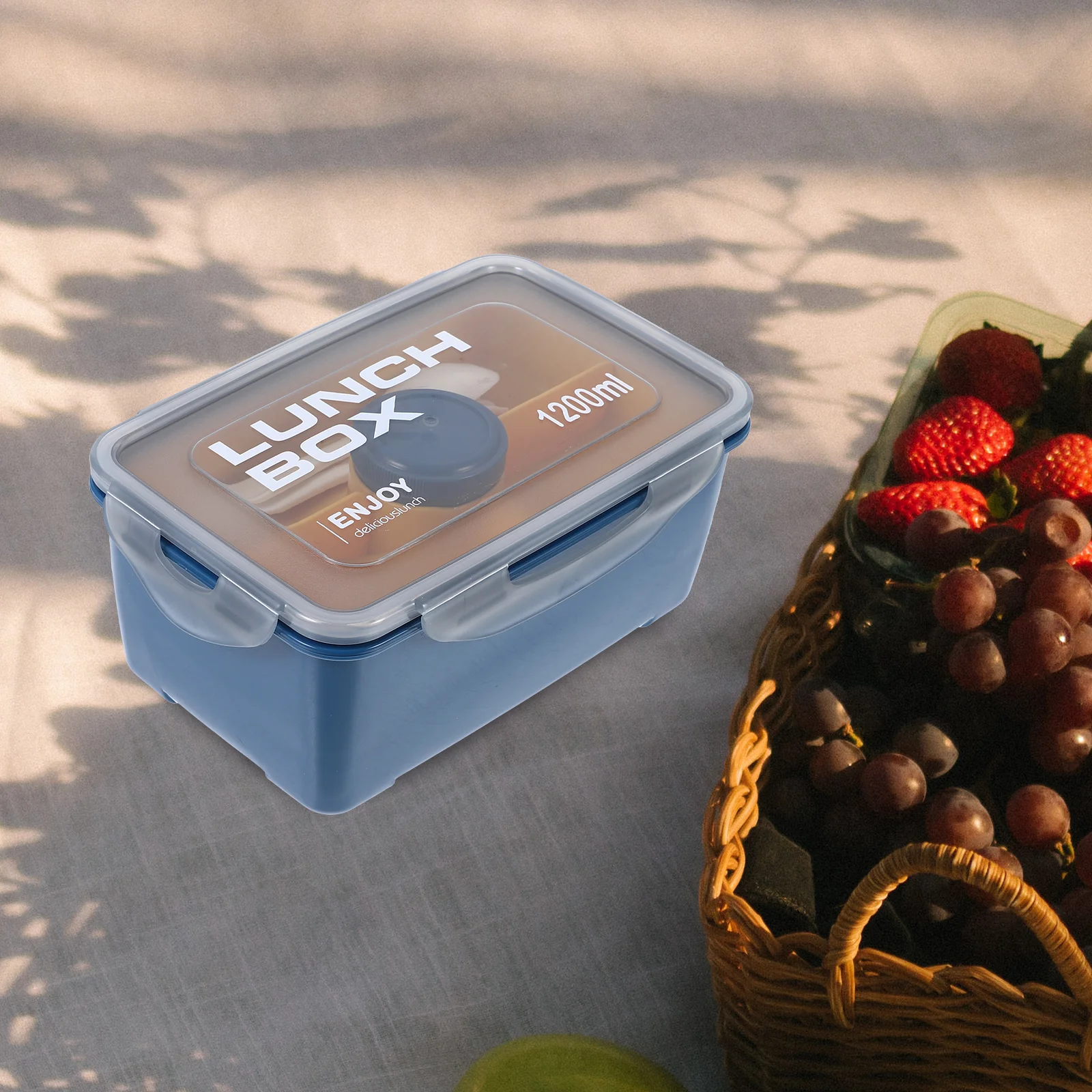 Draagbare Bento Box Lunchcontainer Magnetron Veilig Compartiment Voedseldoos voor Kantoorpersoneel Rijst Fruit Opslag PP Materiaal