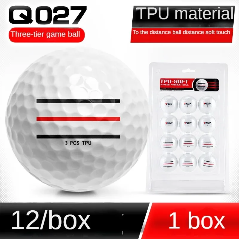 PGM Golf Three-layer Game Ball TPU Three-layer Ball Soft Hitting Feel Game Ball Q027