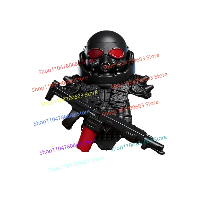 MOC Building Block Flame Breathing Warrior Mini Figure Assembly Model Display Anime Game Toy Decoration Holiday Gift Collectible