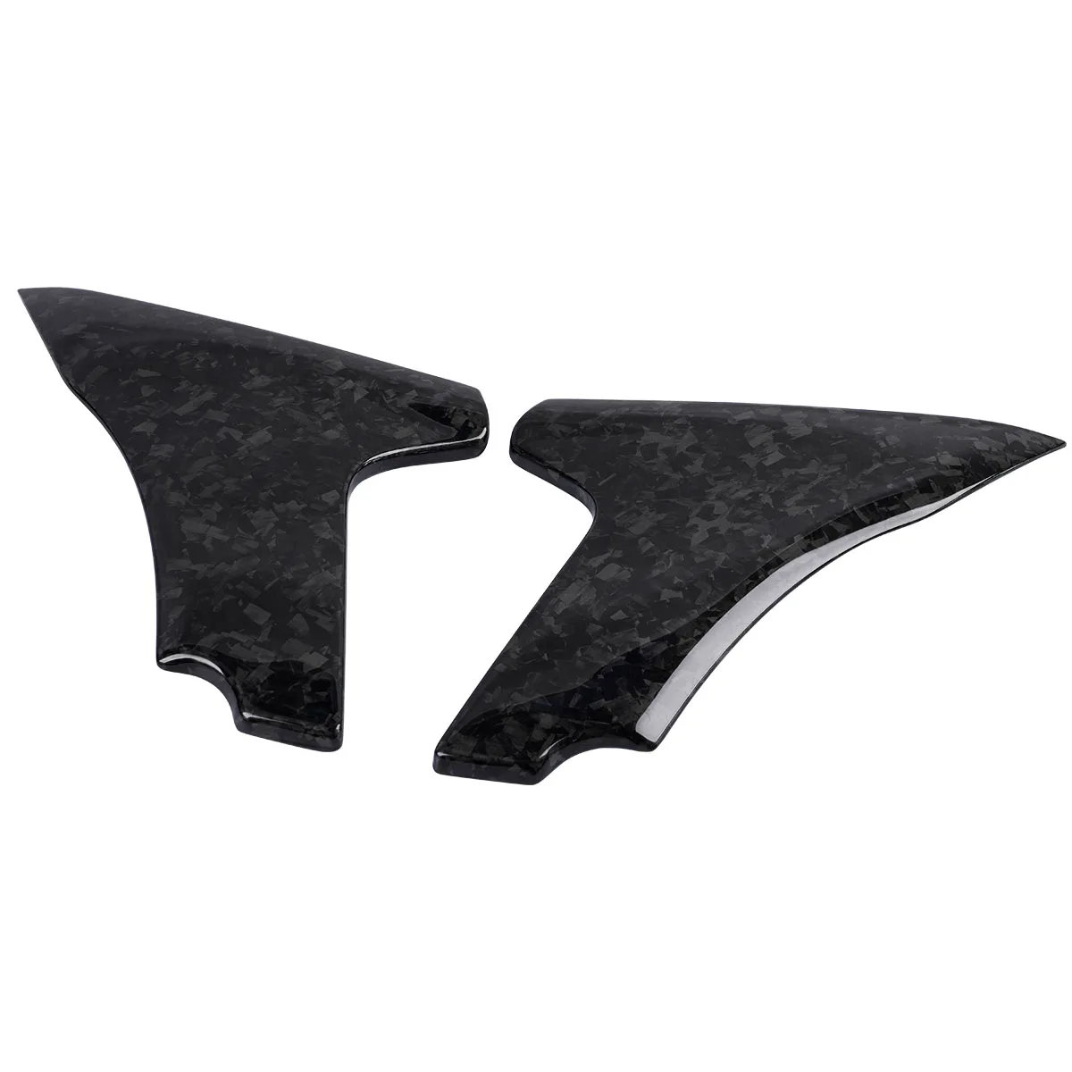 

Carbon Fiber Side Spoiler Forged Glossy Finish Perfect Fit For Harley 2024-2025 Touring CVO Road Glide Motorcycle Fairing