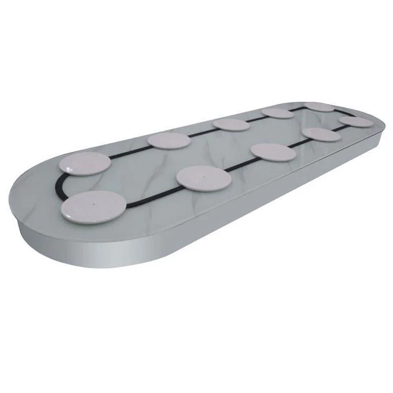 

rotation vegetable delivery device dining table electric turntable household simple and simple long table small rotation