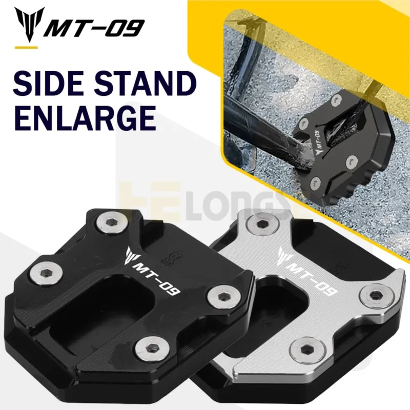 2026 FOR YAMAHA MT09  MT-09 TRACER9 GT XSR900 2023 2024 2025 Motorcycle Side Stand Enlarge Pad Kickstand Support Extension Plate