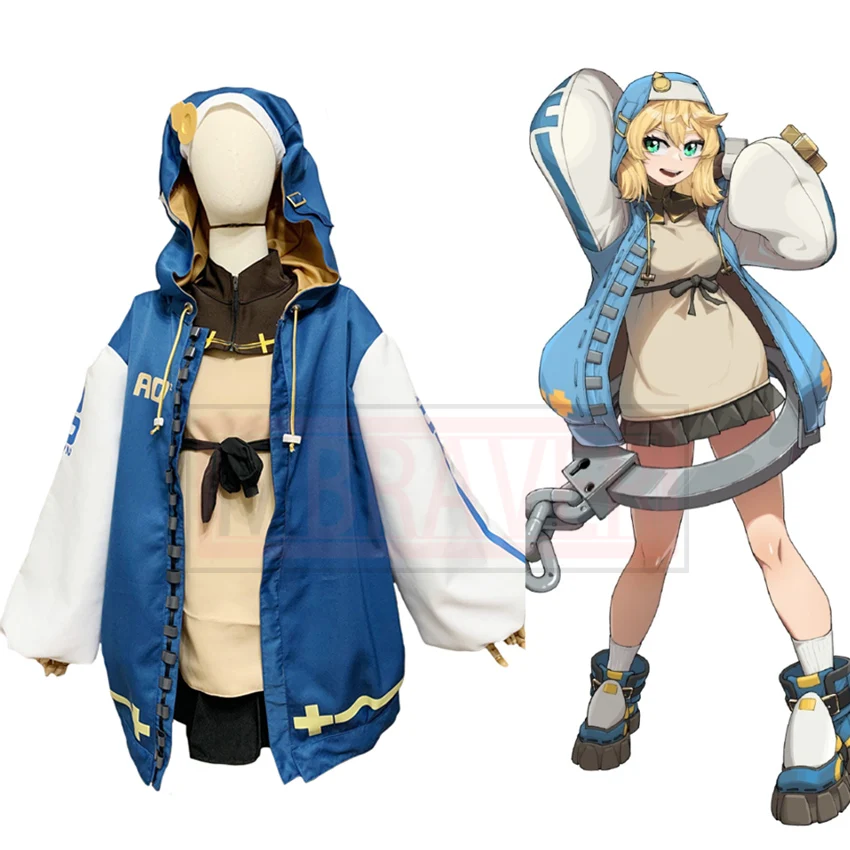 

Guilty Gear Strive Bridget Cosplay Costume Christmas Party Halloween Uniform Custom Made Any Size