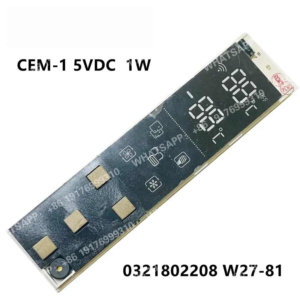 DISPLAY FRIGORIFICO ASPES ST0021196  0321802208 W27-81 CEM-1 5VDC  1W Display board  LCD