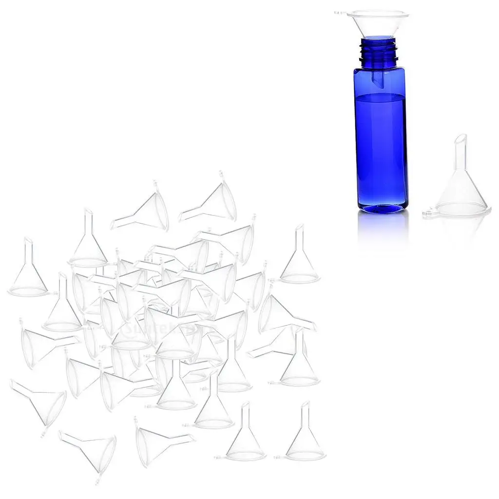 100pcs Small Mini Funnel for Sample Bottle Injecting Perfumes Essential