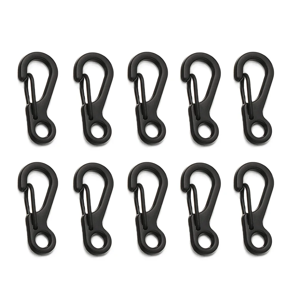 4/10 Stuks Karabijnhaak D-Ring Sleutelhanger Lente Clips Mini Aluminium Hang Gesp Survival EDC Gear outdoor Camping Sleutelhanger Tool