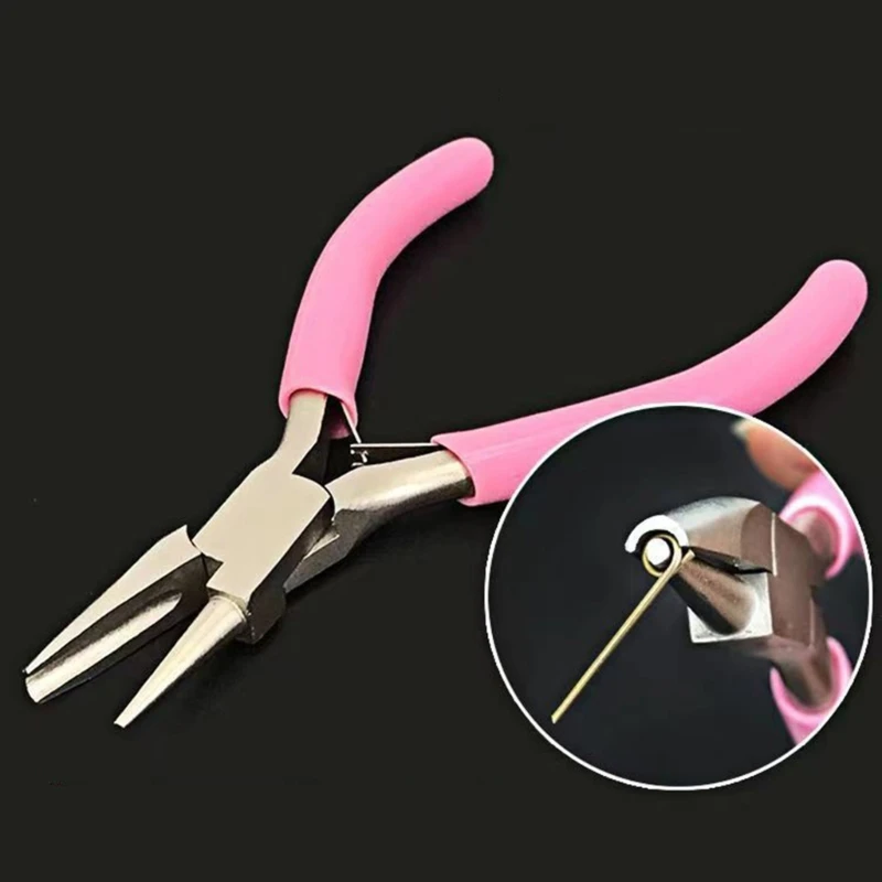 Jewelry Pliers with Half Round Nose Bail Making Pliers Wire Bending Pliers Essential Tool for for Crafting and Jewelry Clip Tool