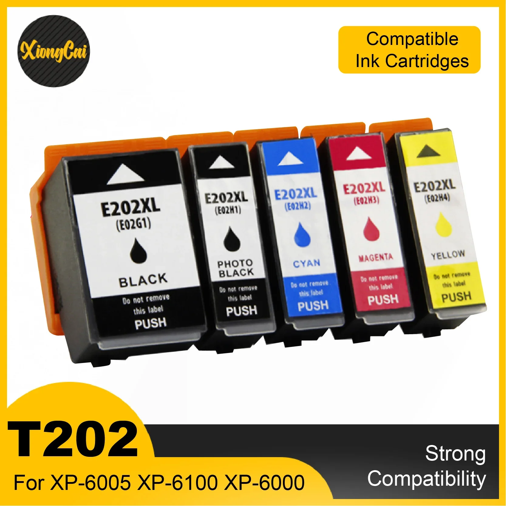 NEW for EPSON T202 T202XL Compatible Ink Cartridge Replacement for Epson XP-6000 XP-6005 XP-6001 202XL