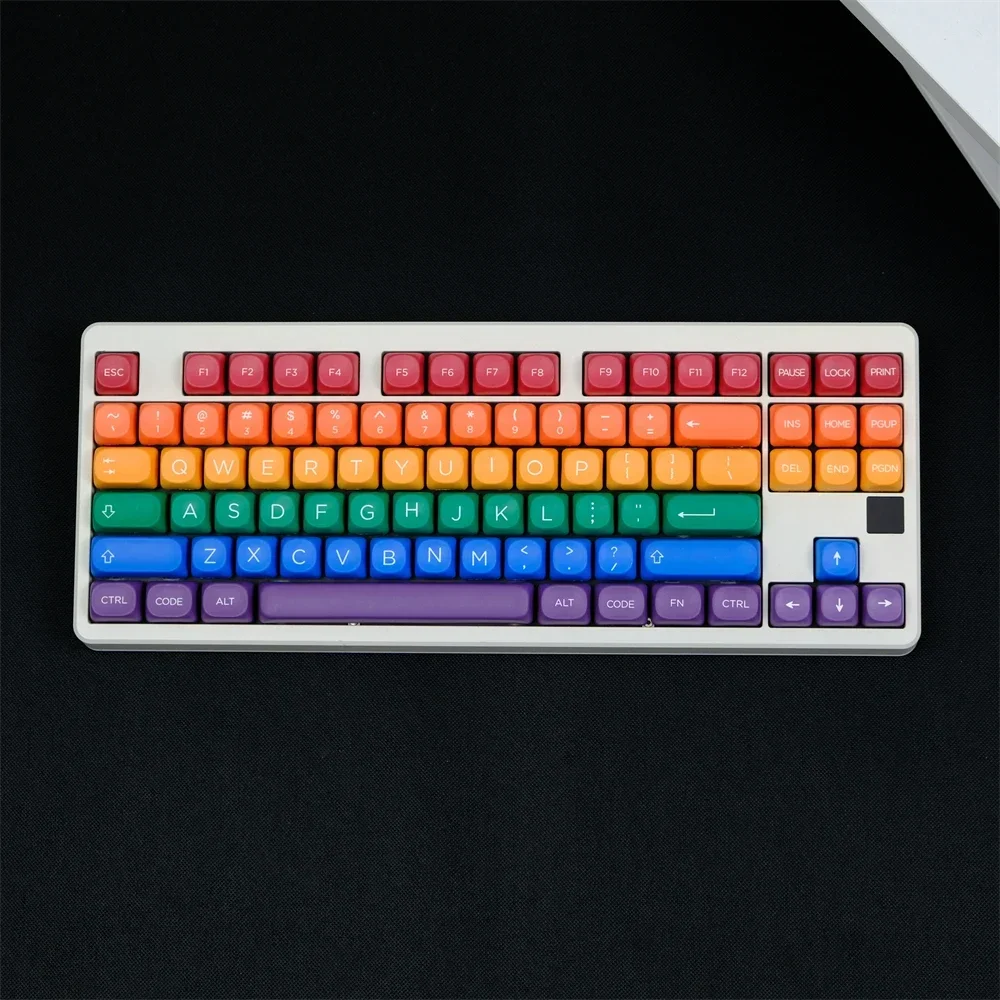 PBT Keycap 129 kunci kemuliaan MOA Keycap MOA profil lima sisi sublimasi Keycap untuk Keyboard mekanik game Keycap MX Switch