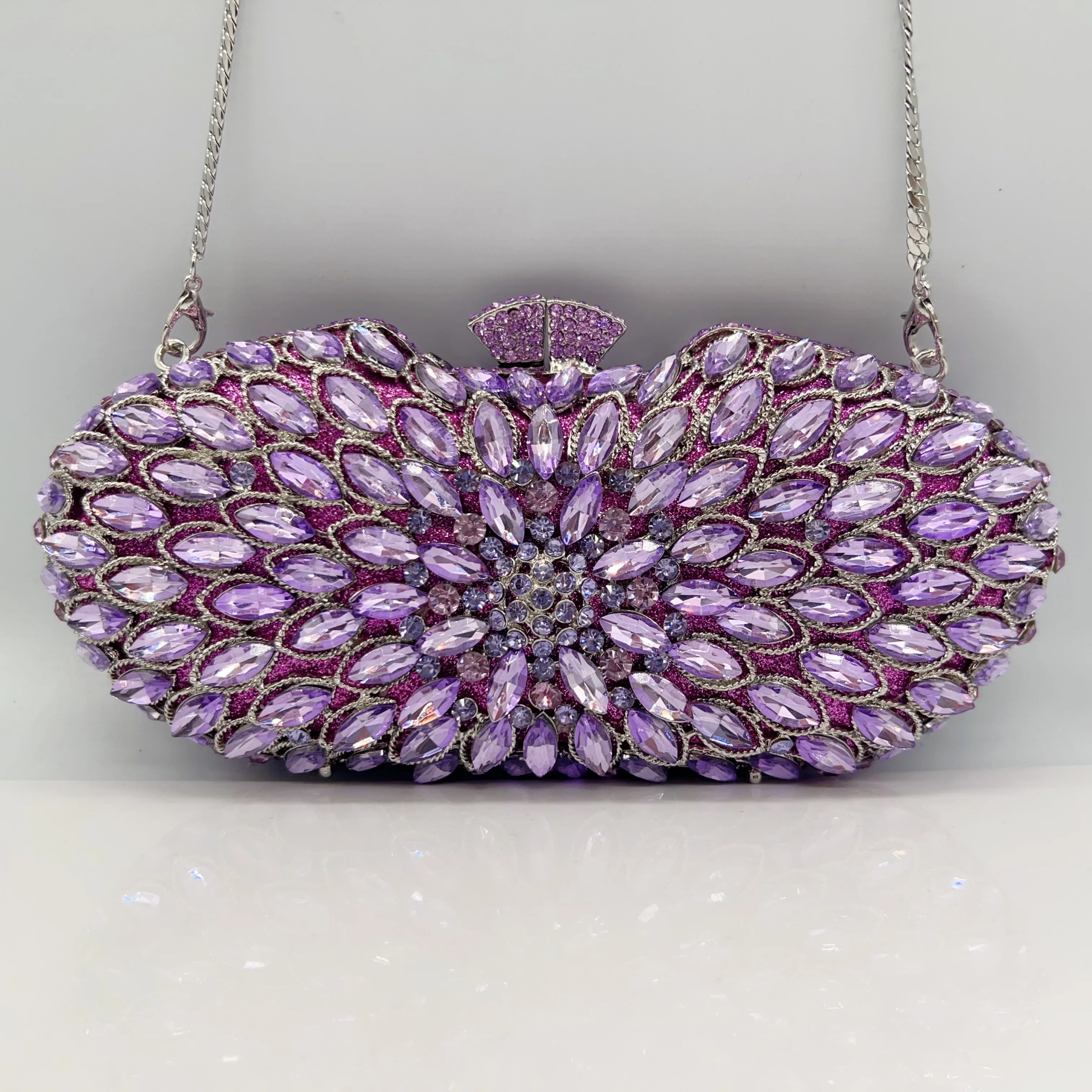 High Quality Luxury Radioactive Marquise, Diamond Wedding Party, Tote Bag, Evening Bag, Crystal Clutch - view 5