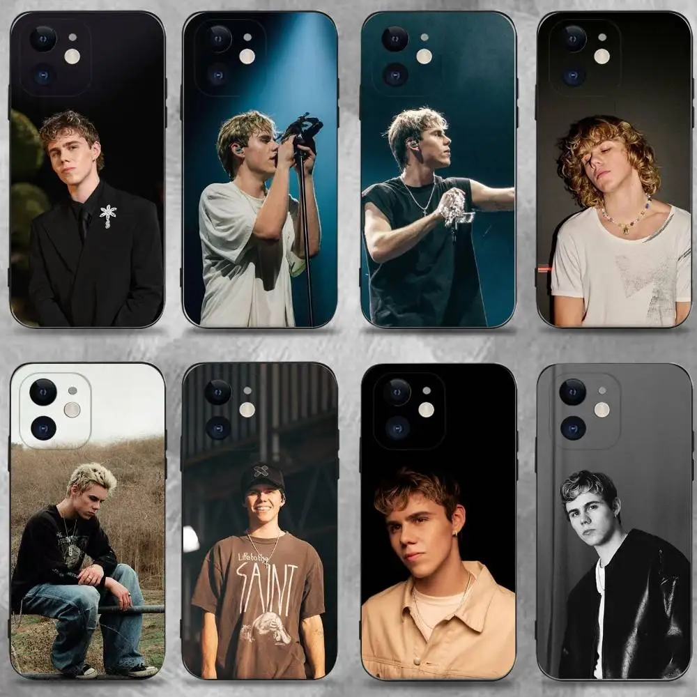 

Singer T-The Kid Laroi Phone Case For iPhone 16,15,14,13,12,11 Plus,Pro Max,XS,X,XR,SE,Mini,8,7,Soft Silicone Black Cover