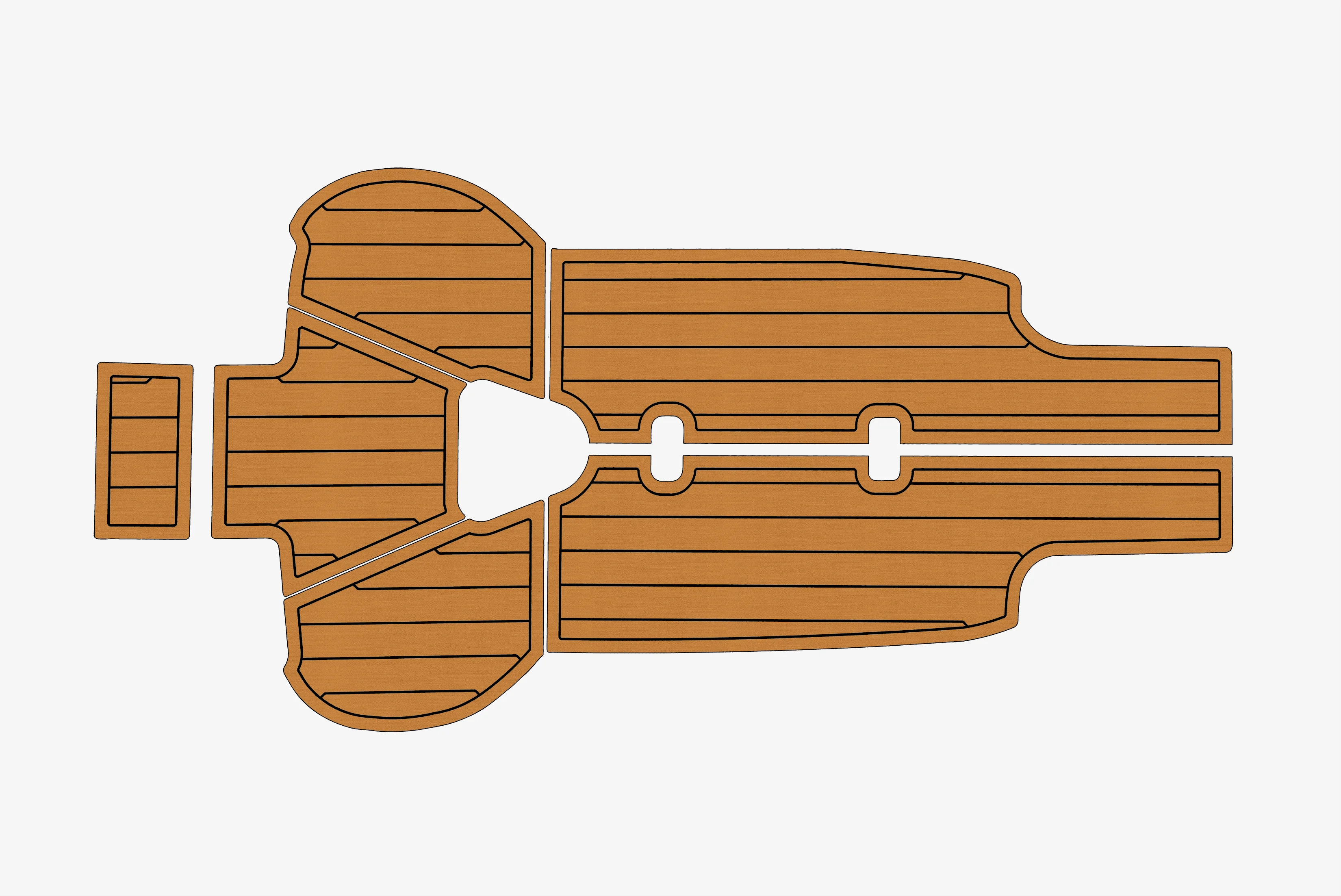 

2003-2007 Beneteau 423 Hully 1/4" 6mm EVA foam Non-Slip PVC Teak Decking marine Mat aqua gatorstep carpet Marine Floor