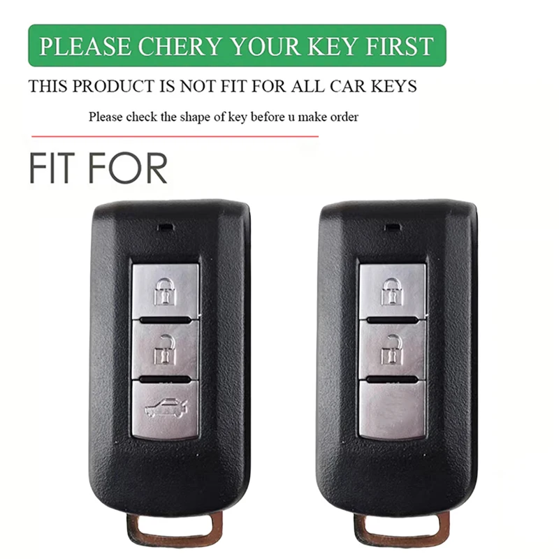 Silicone Car Key Case Cover Shell For Mitsubishi Xpander Outlander ASX Pajero Eclipse Cross Montero