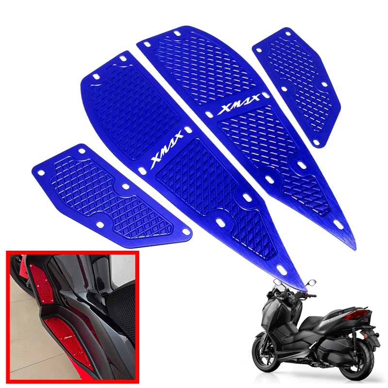 

Motorcycle Accessory CNC Foot Rests Step Footrest Footpads Pedals Plate Cover Fit For Yamaha XMAX 300 X-MAX 250 300 2017-2021