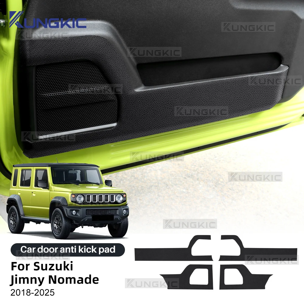 

Замша для Suzuki Jimny Nomade 2018 2019 2020 2021 2022 2023 2024 2025 5-дверная противоударная накладка на дверь автомобиля, аксессуары для защиты дверей