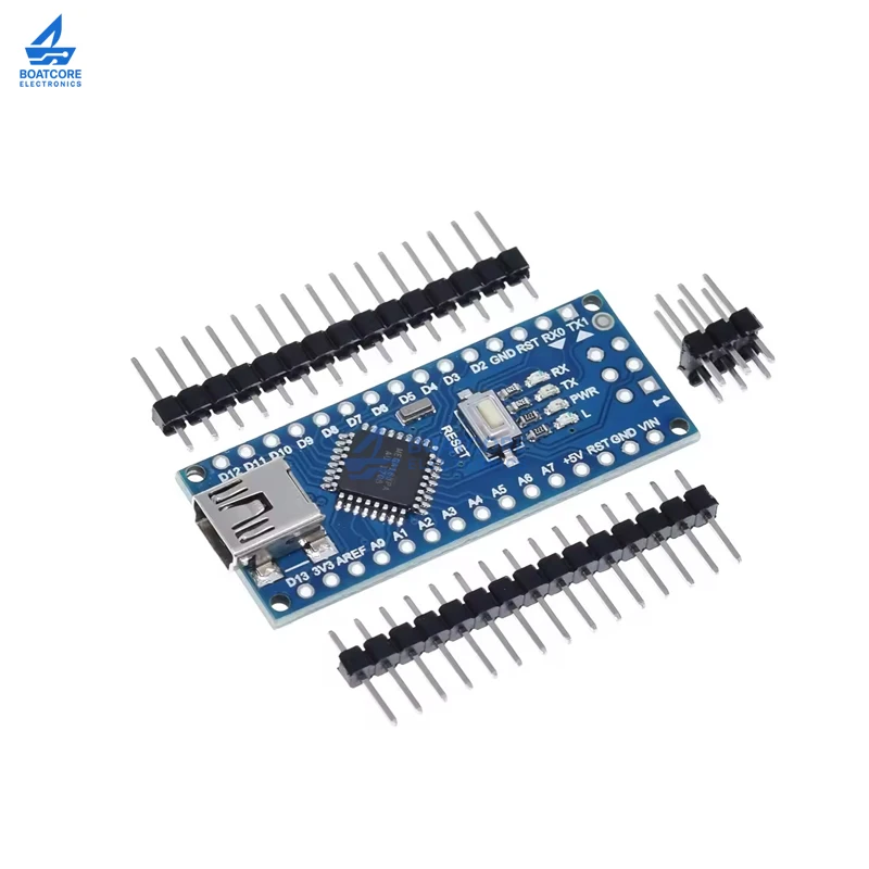 1PCS Nano ATmega168 Controller Board Compatible with Arduino Nano ATmega168PA-AU CH340C USB Driver Replace CH340G Module