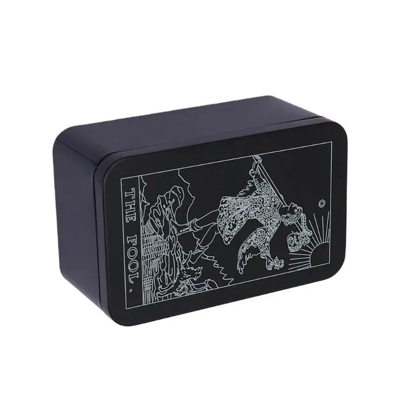 

652F Rectangle Money Coin Carry Box Small Tarots Organizers Jewelry Storage Box
