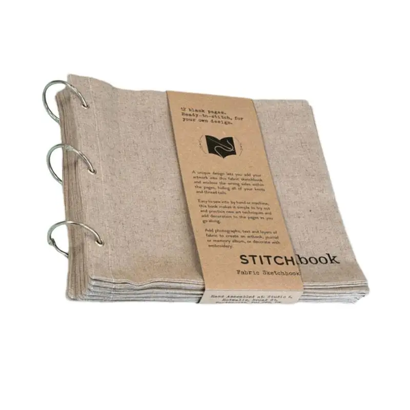 tecido em branco sketchbook para escritores art notebook design dobravel unico desenho entusiastas 01