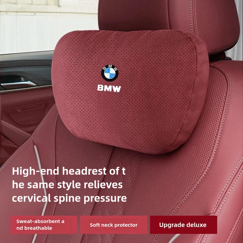 For BMW M E36 E39 E46 E60 E72 E87 E90 E92 F01 F02 F10 F12 F20 F30 F33 Auto Headrest Neck Support Lumbar Cushion Soft Neck Pillow