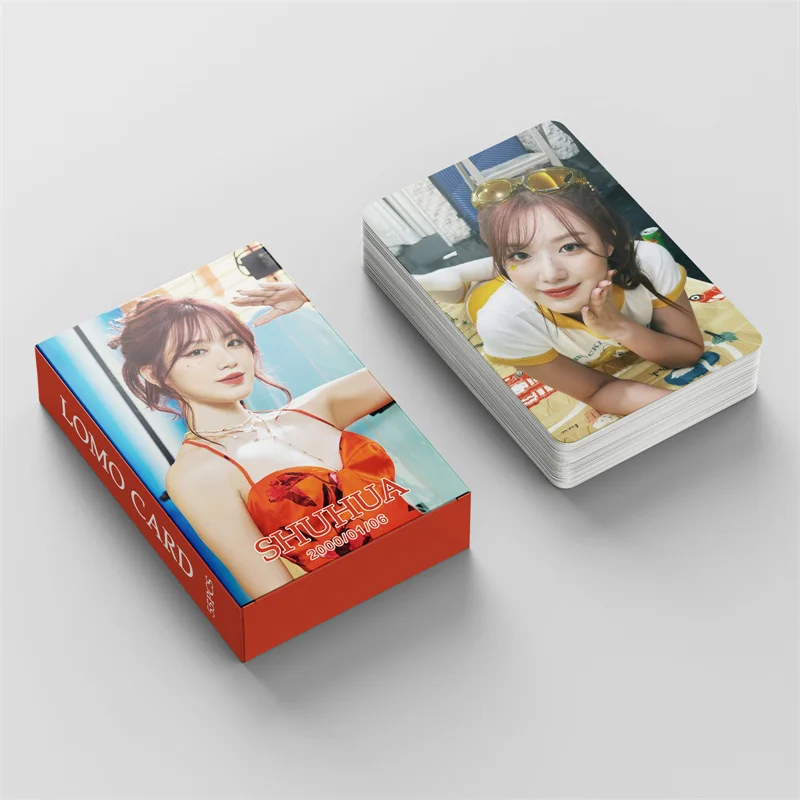55pcs/set Gidle Album I SWAY Lomo Card YUQI Minnie SHUHUA HD High Quality Photo Card Fan Collection Gift (G) I-DLE Postcard