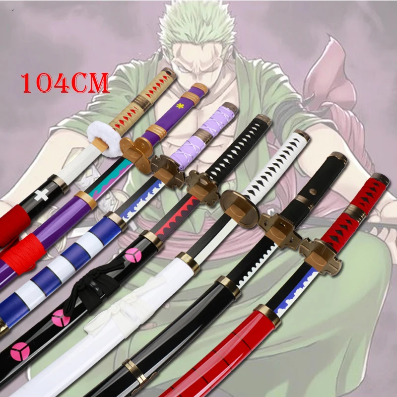 Roronoa Zoro Katana  Anime Role-playing Weapon 104cm/41in  Original Katana  Cosplay Sword Sandai Kitetsu Enma Purple