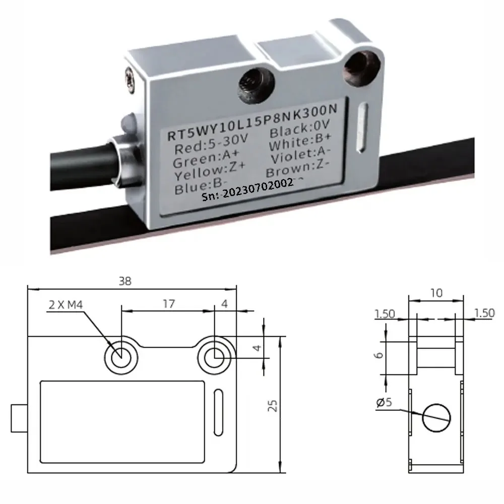 MTS H100C series magnetic grating encoder high-precision magnetic linear scale electronic ruler non-contact measurement system