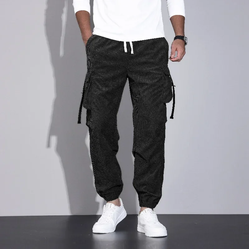 

Men's Fashionable Multifunctional Pants Men's Sports Ankle Tied Work Pants Comfortable Breathable Trendy and Handsome Pants