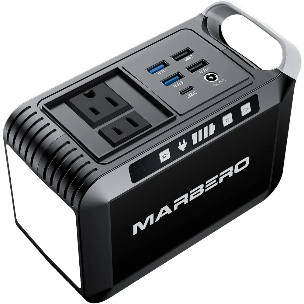 

Портативный блок питания MARBERO емкостью 24000 мАч с розеткой переменного тока, зарядное устройство для ноутбука 120 Вт/110 В, источник питания большой емкости