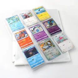 50 Pages 900 Pockets Baseball Card Sleeves Double Side 9 Pocket Trading Card Binder Sleeves Page Protectors Sheet for Game Card