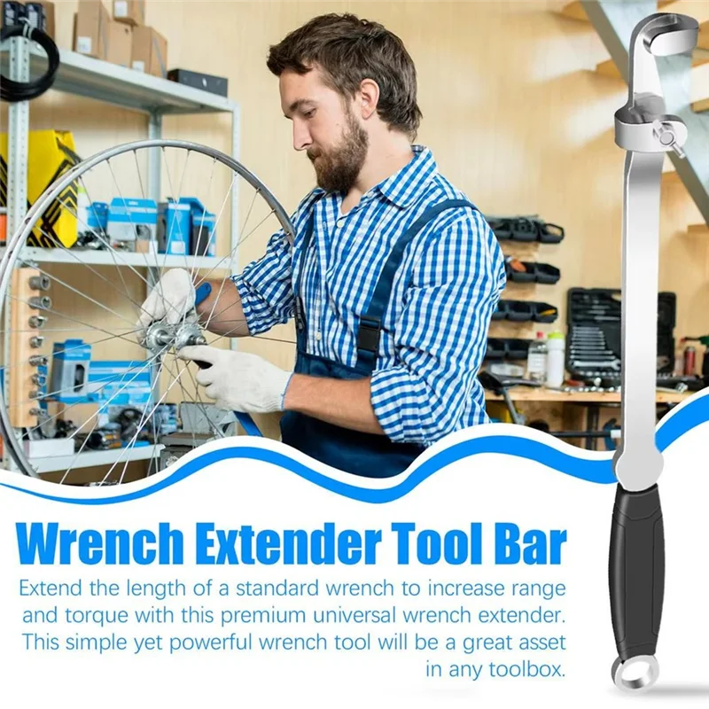 

A21Q -Wrench Extender Tool Bar Torque Adaptor Extension Wrench Extender Tool Bar To Amplify Torque For Mechanics Garage