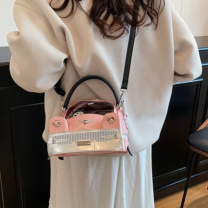 

Fashion Creative PU Square Shoulder & Crossbody Bags for Women 2026 Hot SaleLarge Capacity Retro Design Personality Handbags