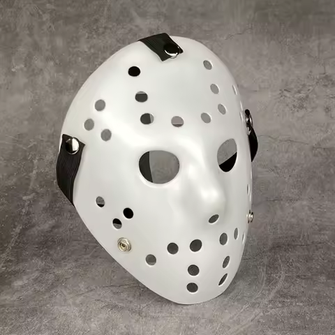 White Jason Mask New Freddie Vs. All White Pure White Jason Scary Funny Mask For Halloween