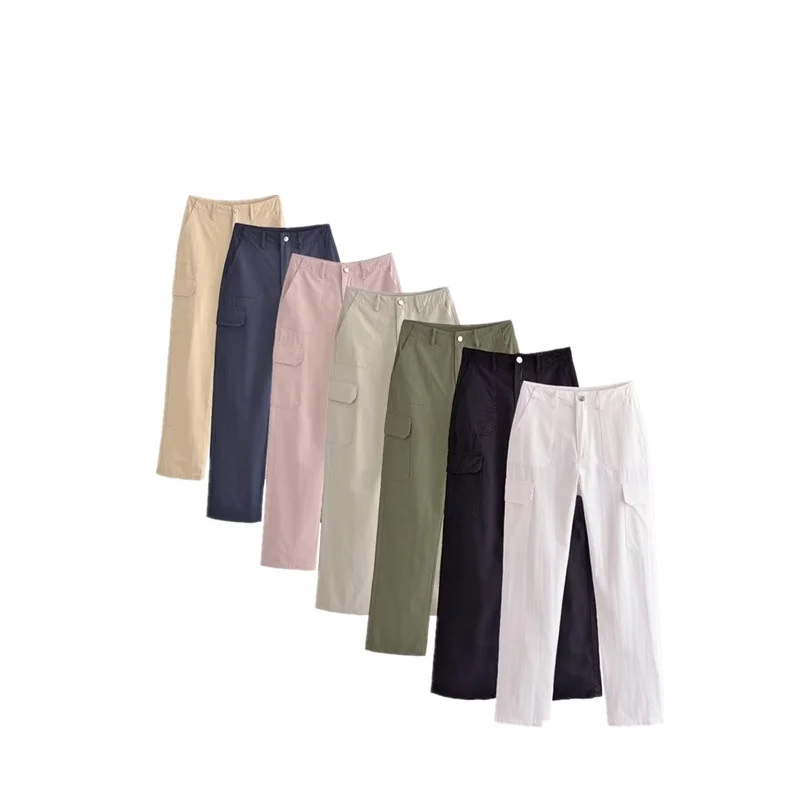 Plones versátiles de pierna recta para mujer, ropa de trabajo, moda de otoño , plones informs de cintura alta,...
