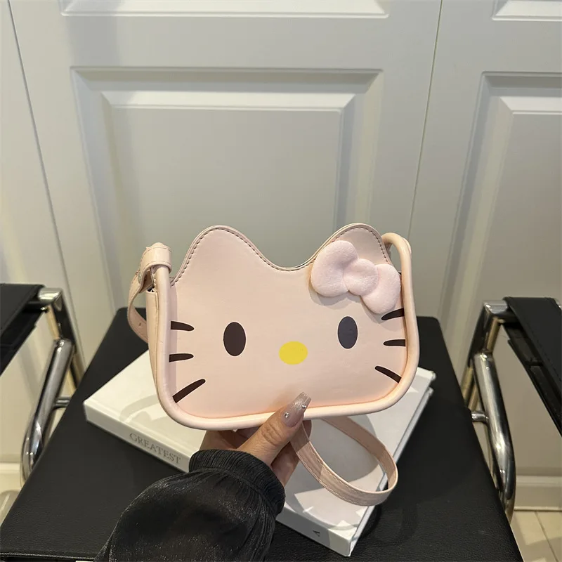 

Kawaii Sanrio Shoulder Bag Hello Kitty Women's shoulder Bag crossbody bag tote handbag Anime cat crossbody pouch makeup handbag