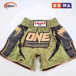 大人のためのプロのトレーニングショーツ、ムエタイのボクシングスーツ、サンダスポーツファイトウェア、MMAレスリングパンツ