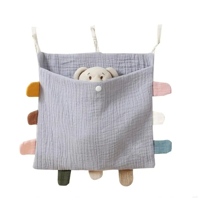 29ee Baby Bed Storage Bag Organizador algodón Baby Nursery Bolsa colgante para Nappy