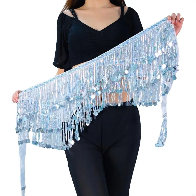 2025 NOWOŚĆ TANIEC SCALINS HIP CEARYKI MINI SPIRT Blask Belldance Firma spódnica Halloween Kostium dla kobiet dziewcząt