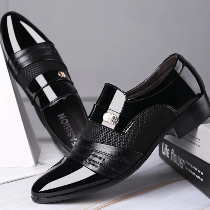 Size 48 Mens Shoes Men's Dress Shoes Classic Office Business Casual Shoe Men Luxury Party Loafers New Mens Shoes Fashion Zapatos