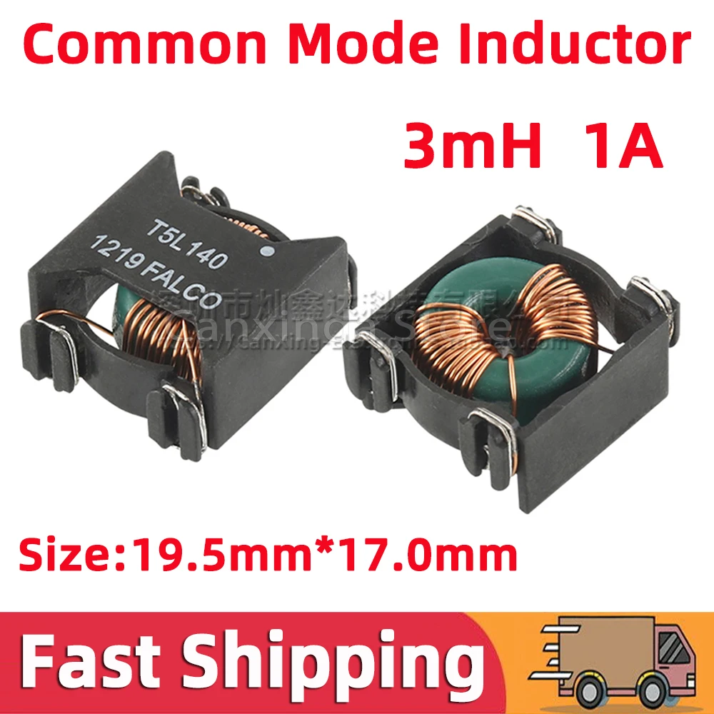 

5pcs T5L140 SMT SMD Common Mode Choke Coil Inductor Inductance 3mh 1A High Current Switching Power Supply Filte Magnetic Ringr